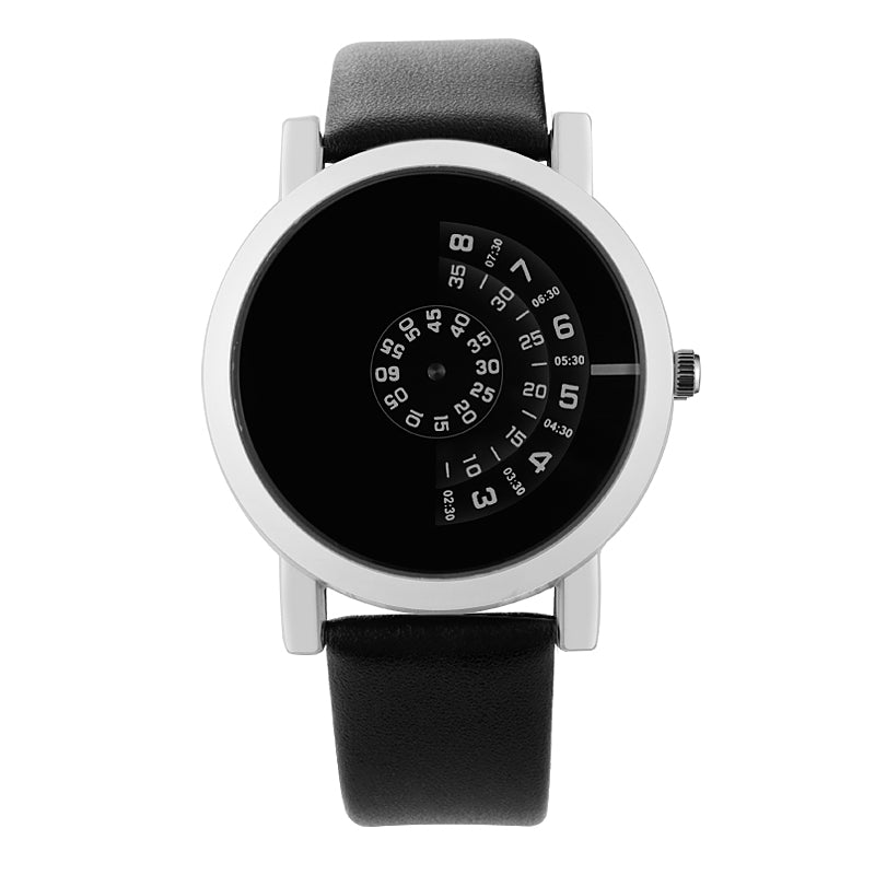 Modern Quartz Turntable Watch