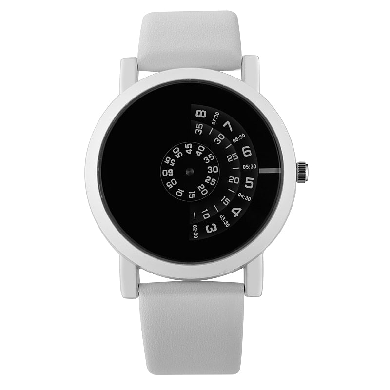 Modern Quartz Turntable Watch