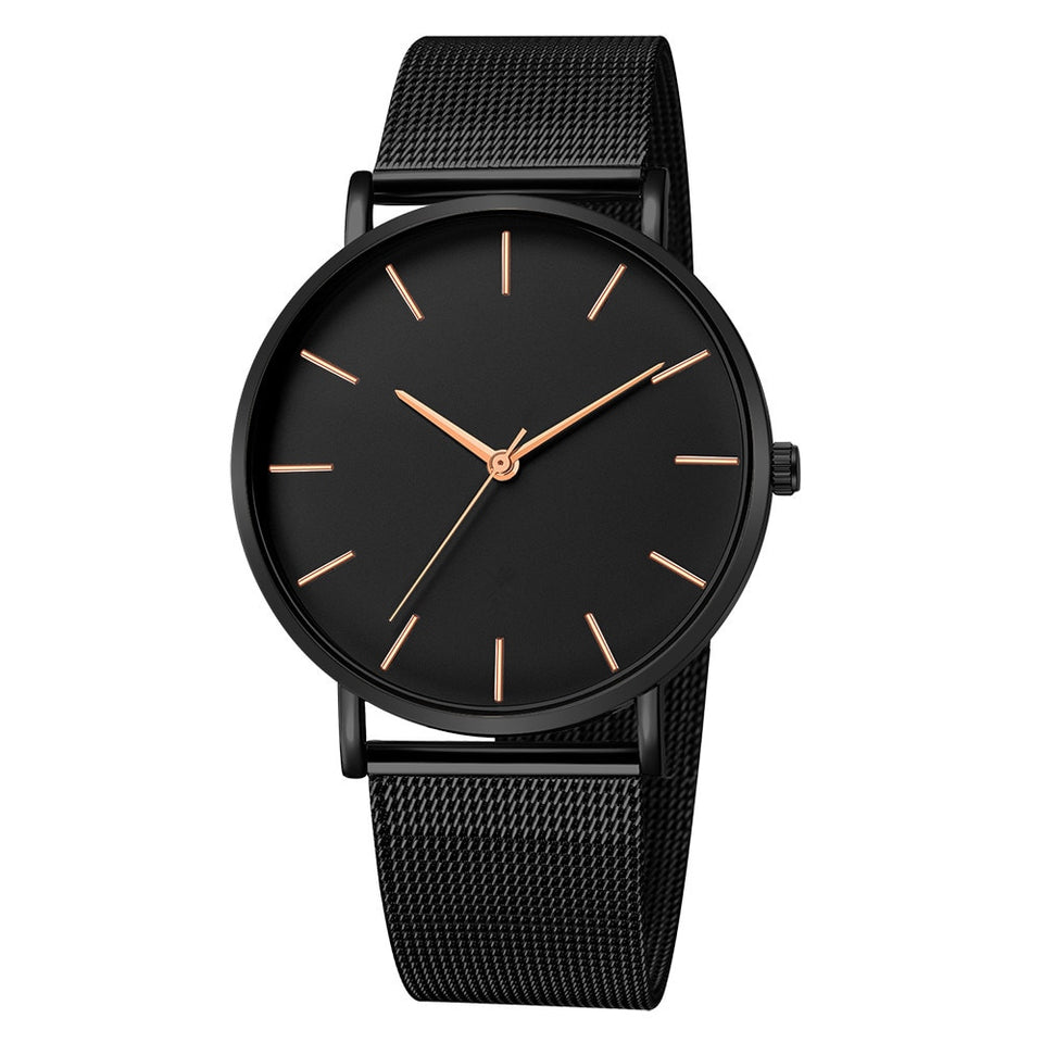 Elegant Metal Mesh Watch