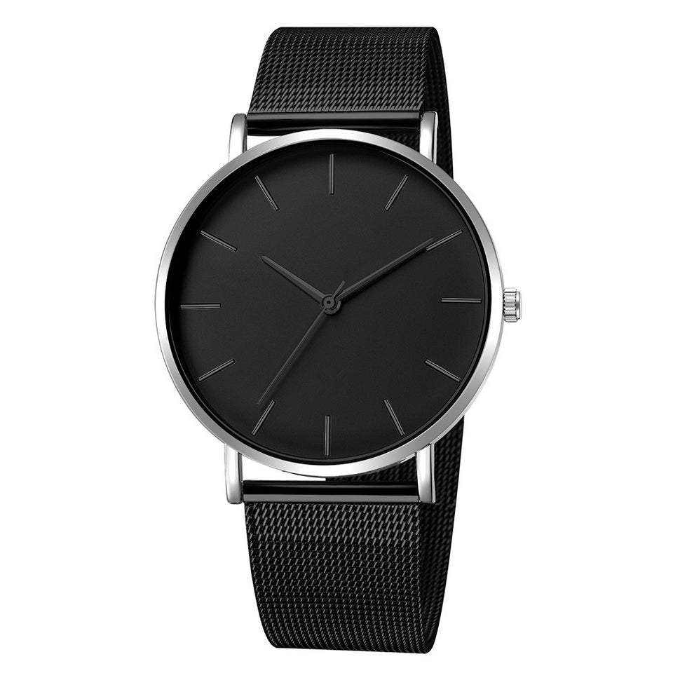 Elegant Metal Mesh Watch