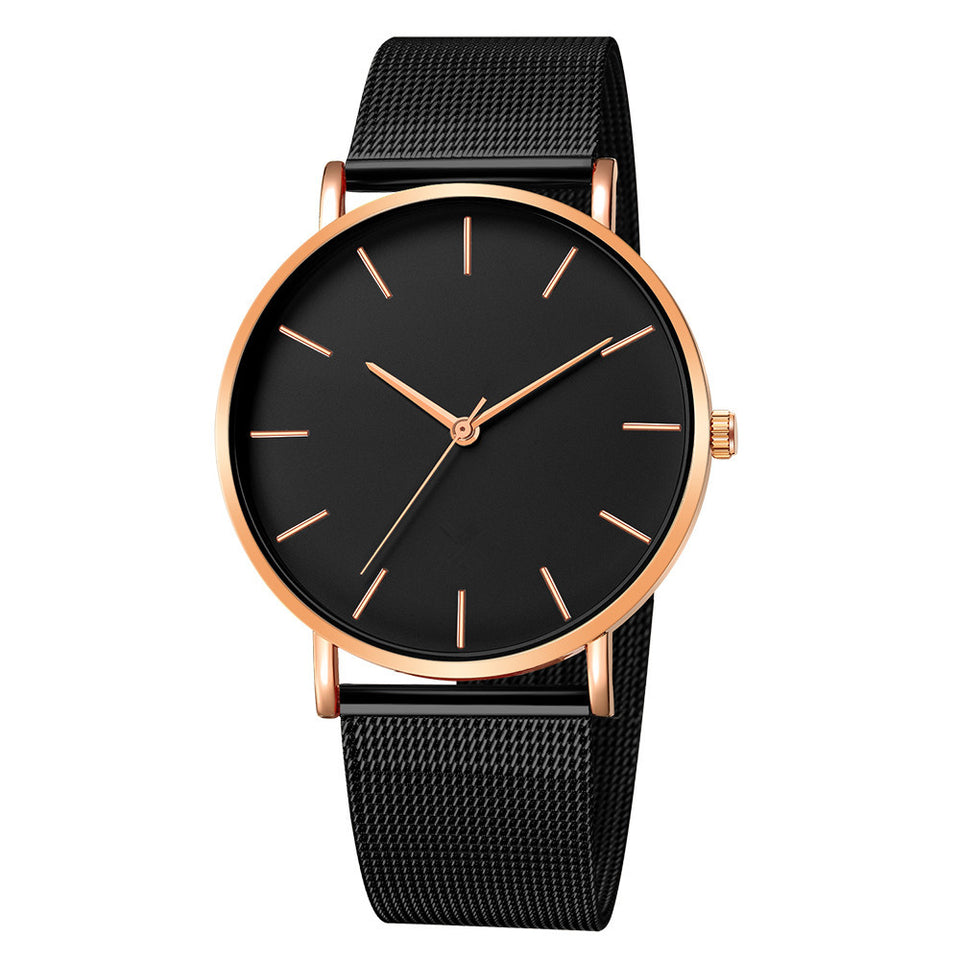 Elegant Metal Mesh Watch