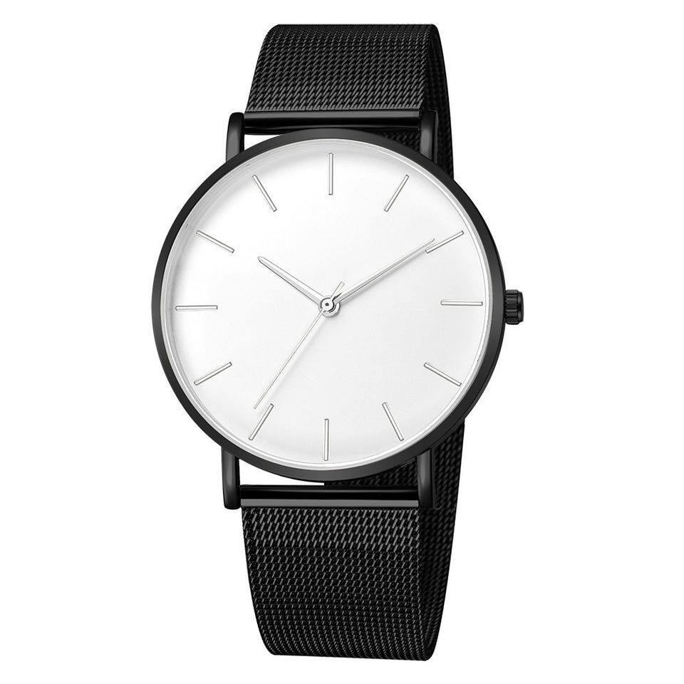 Elegant Metal Mesh Watch