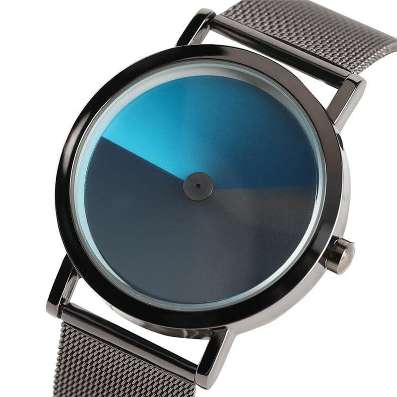 Slim Stainless Steel Colorwheel Watch