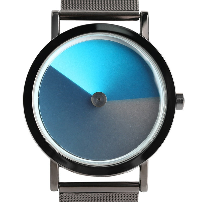 Slim Stainless Steel Colorwheel Watch