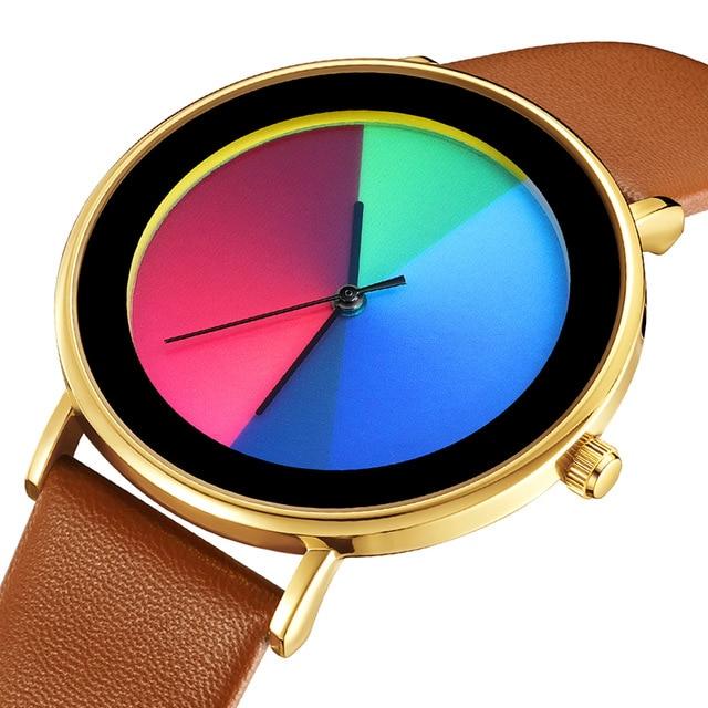 Classy Brown Leather Color Wheel