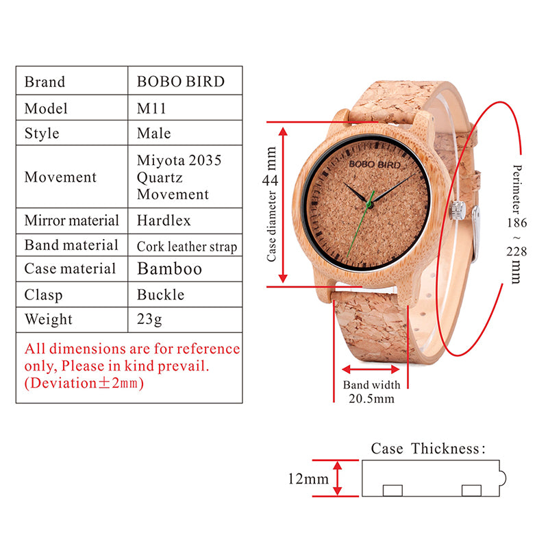 Natural Cork Watch