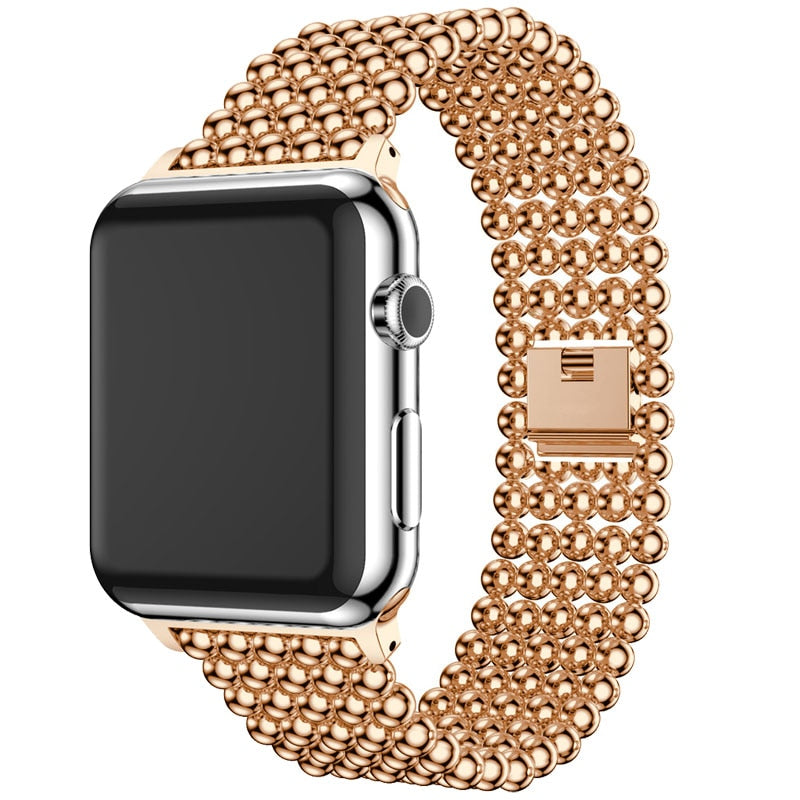 Steel Pearls Strap For Apple Watch