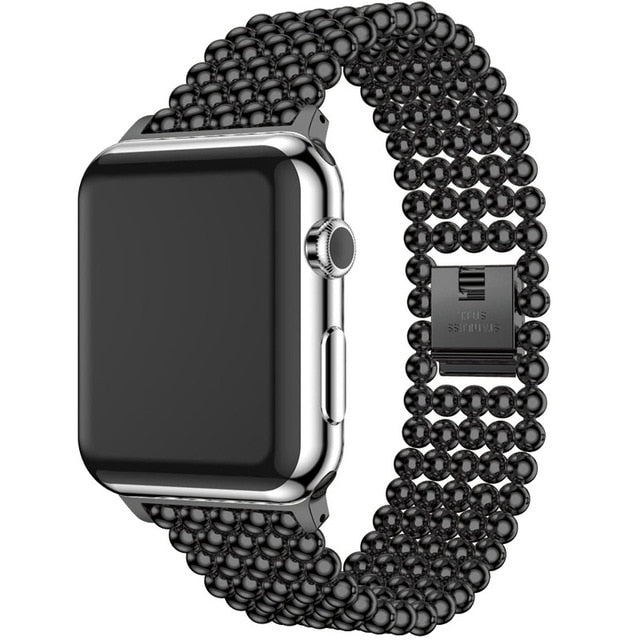 Steel Pearls Strap For Apple Watch