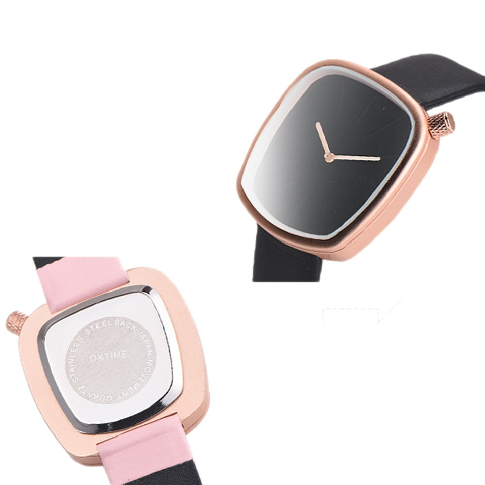 Rose Gold Pebble Watch